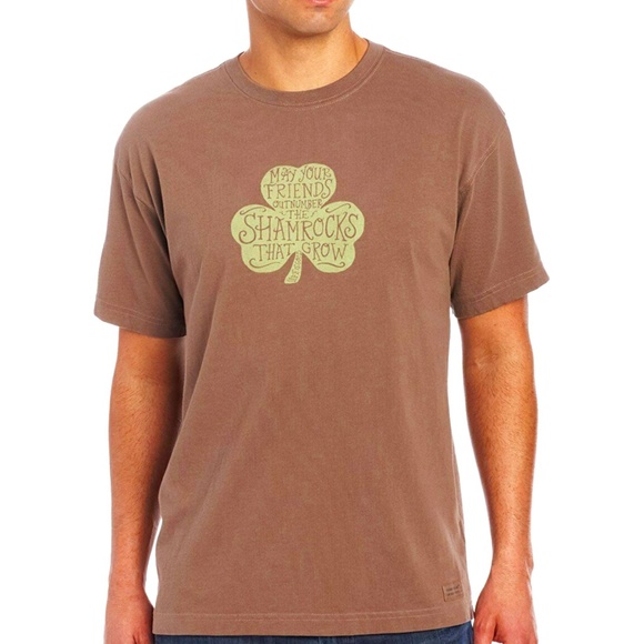 🍀 Life is Good Shamrock Shirt ☘️ Med - Picture 1 of 3